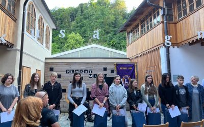 Zaključna prireditev likovnega natečaja Plakat miru v organizaciji Lions kluba Krško
